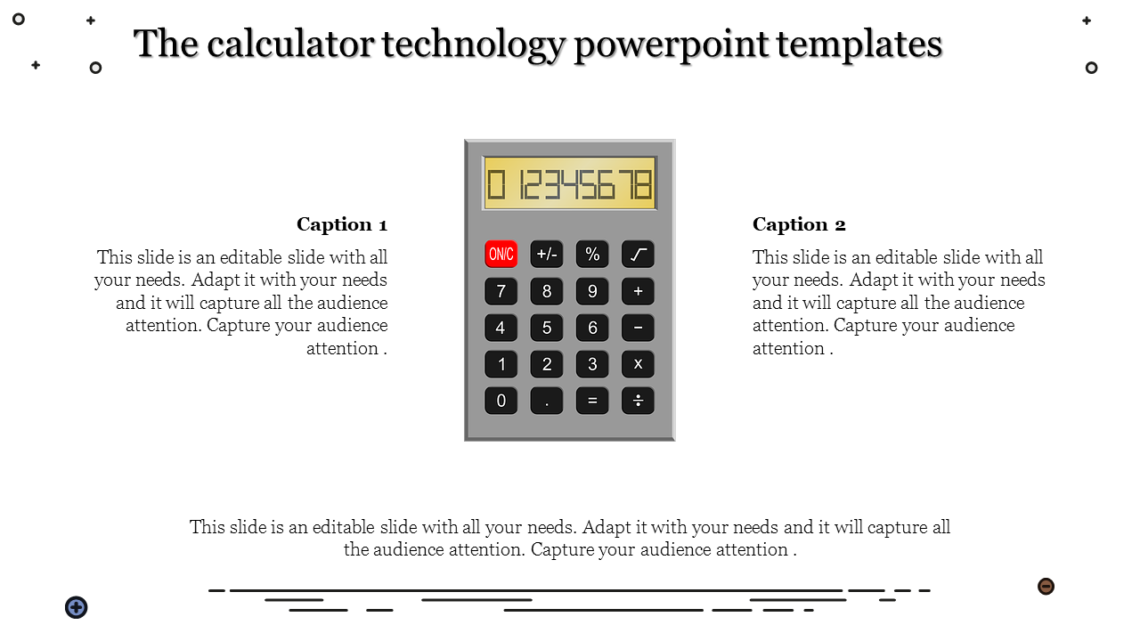 Free - Get Technology PowerPoint Templates With Calculator